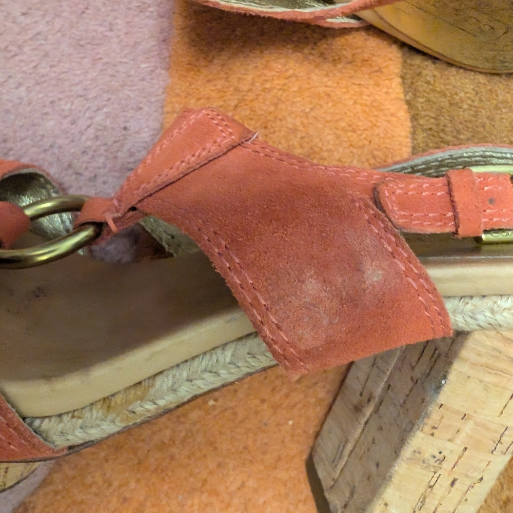 Coach Suede And Brass Heels - Picture 5 of 11
